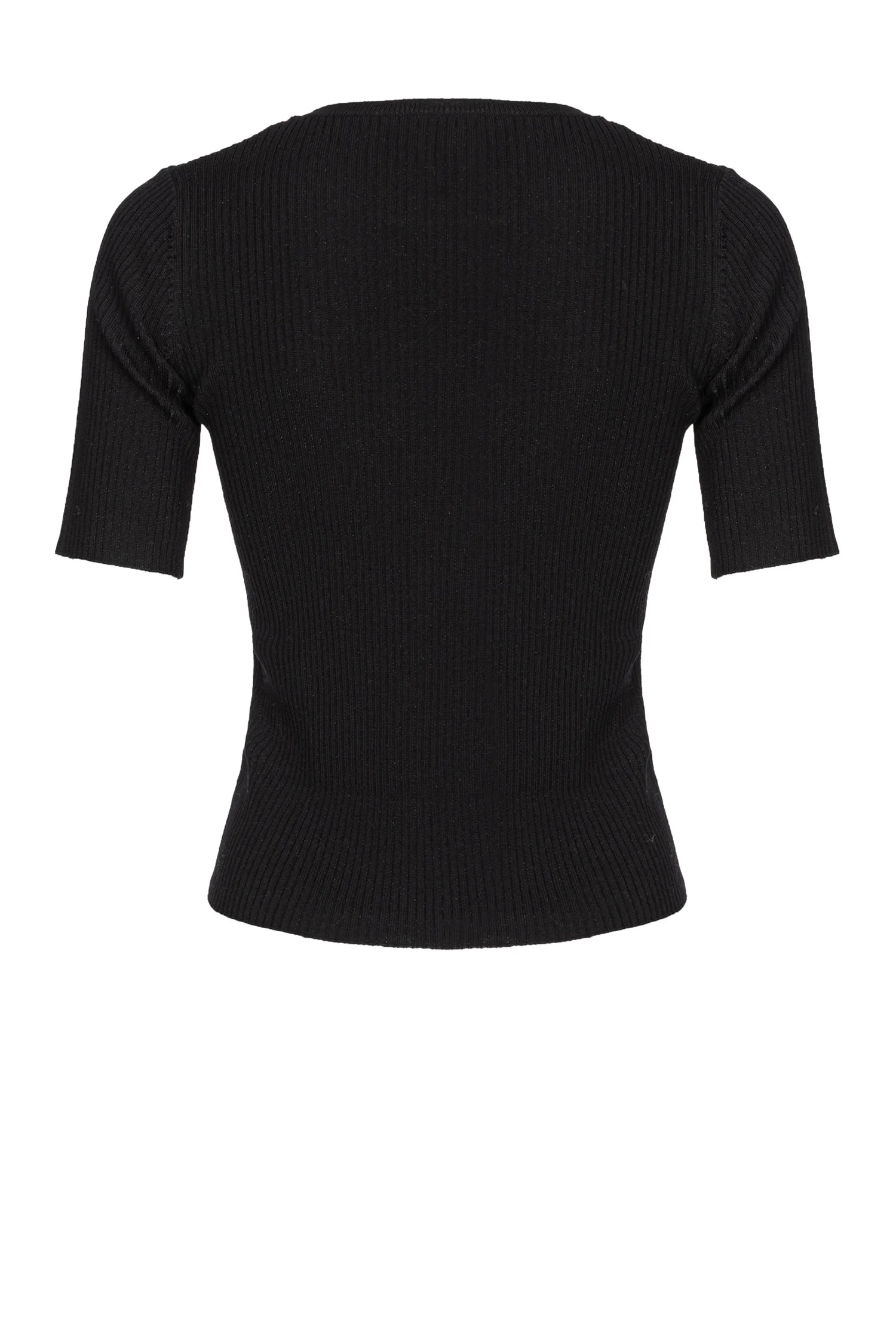 Pull à manches courtes à logo | Noir