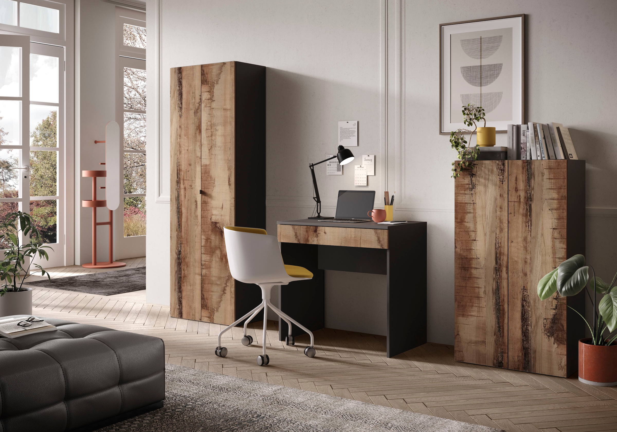 INOSIGN Aktenschrank »Basic, Büroschrank mit 2 Türen (innen 3 Einlegeböden),« hoher Mehrzweckschrank in verschiedenen Farben, B 63 x H 184 cm