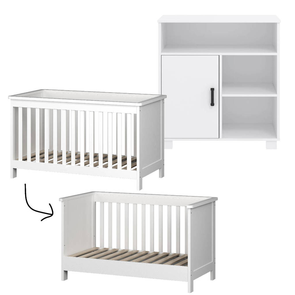 meegroei babykamer Mila Wit (2-delig)