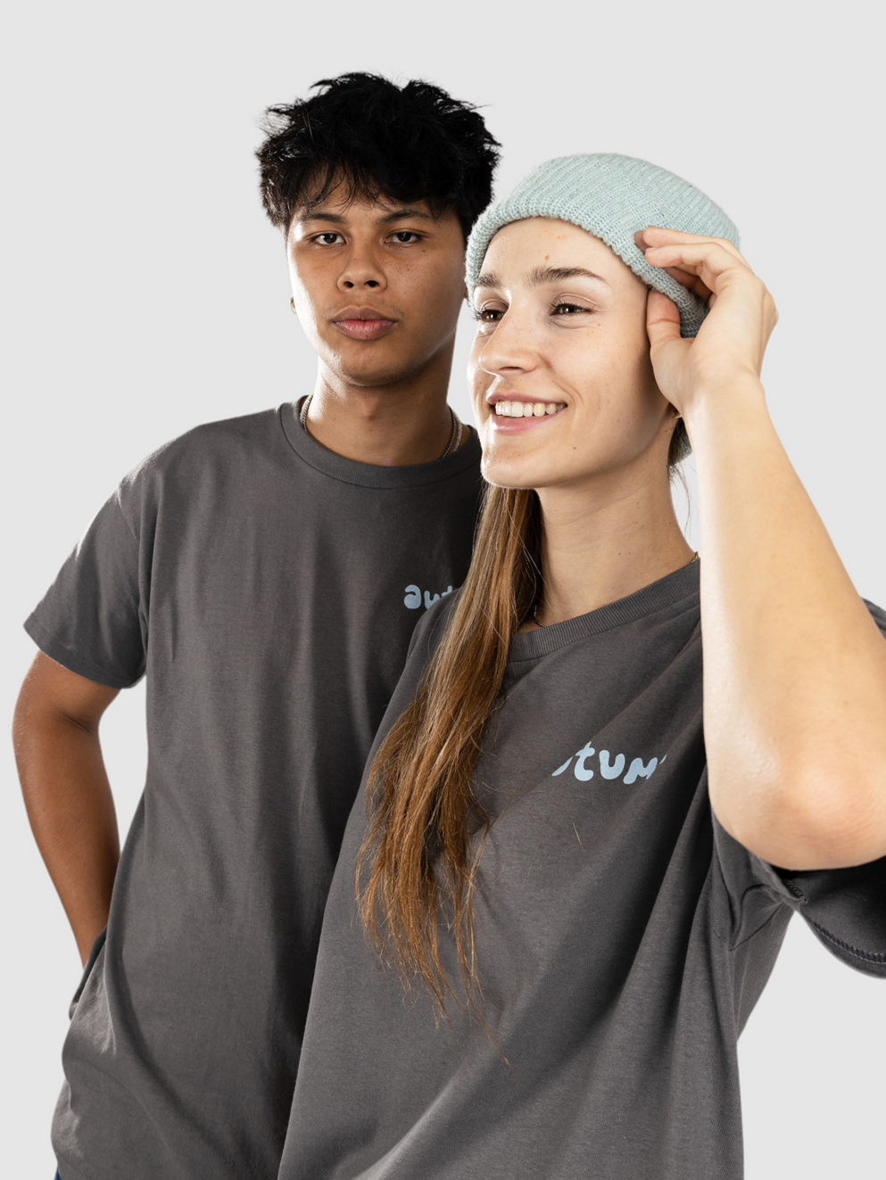 Autumn Headwear Peak Plant T-Shirt charcoal