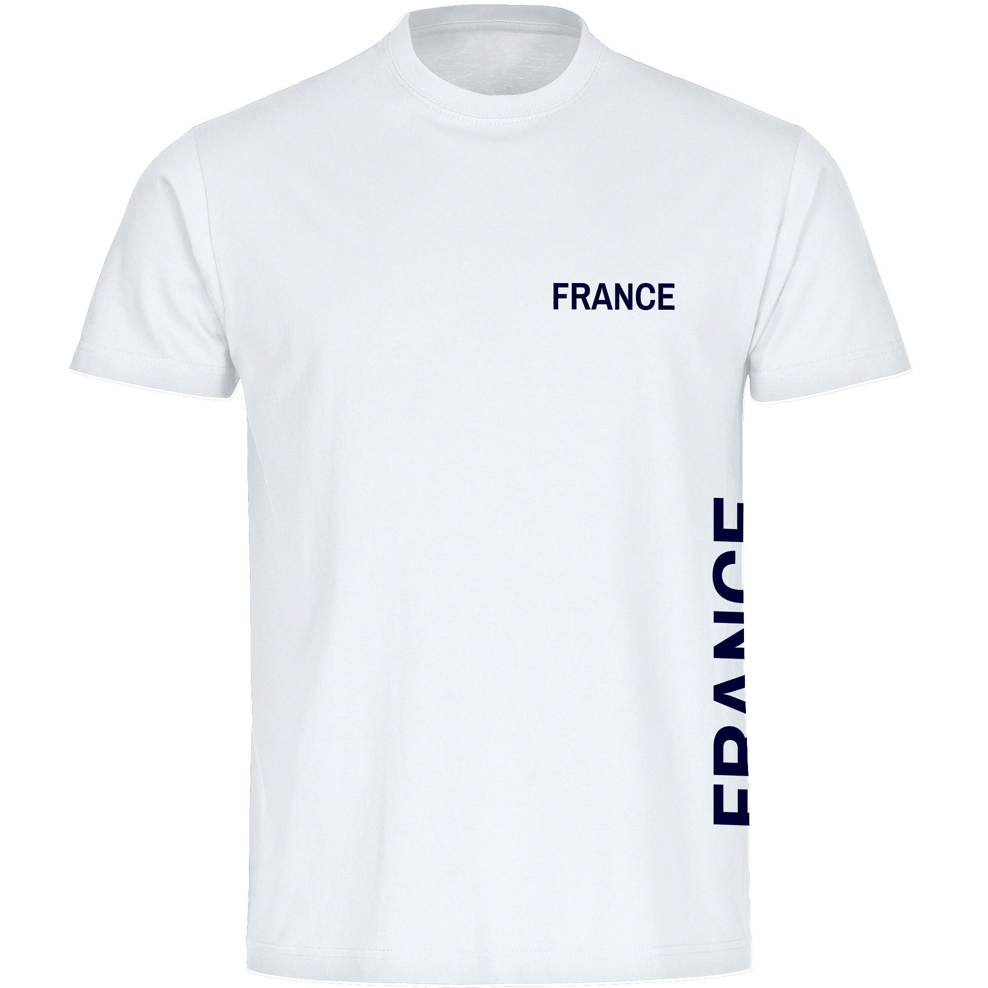multifanshop® Kinder T-Shirt- France - Brust & Seite - Druck navi