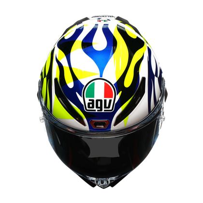 Casque AGV PISTA GP RR - ROSSI SOLELUNA 2023 - Bleu / Jaune