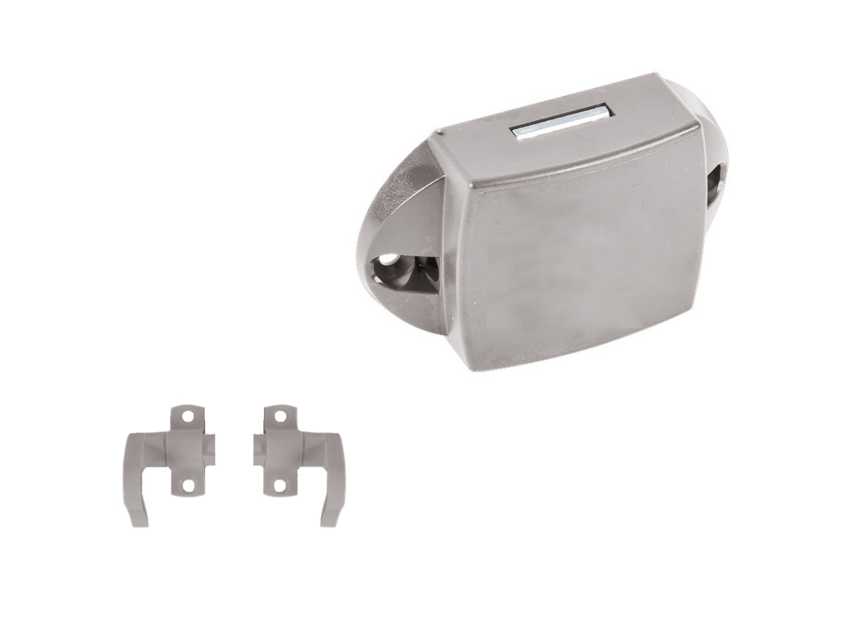 Obelink spanjolet drukknopslot met sluithaken - silver