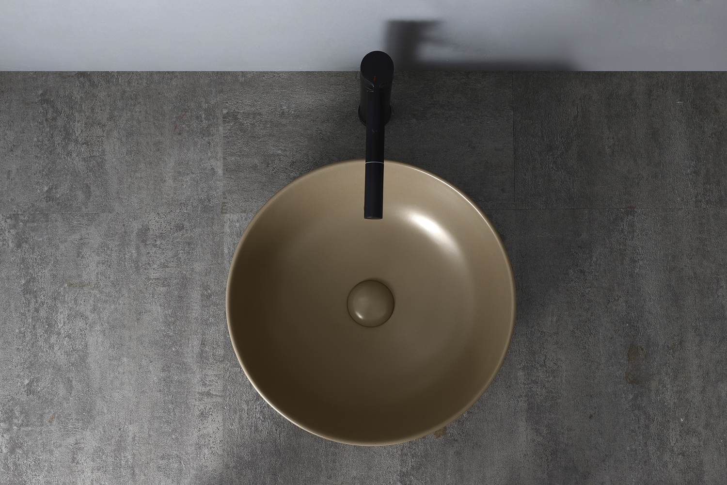 Saniclear Pura waskom 42cm wastafel taupe