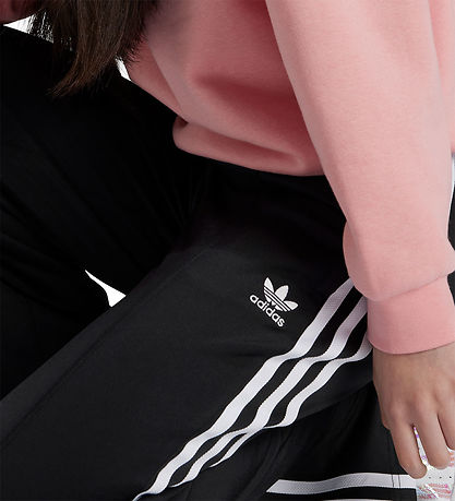 adidas Originals Trainingshose - Weit - Schwarz m. Weiß