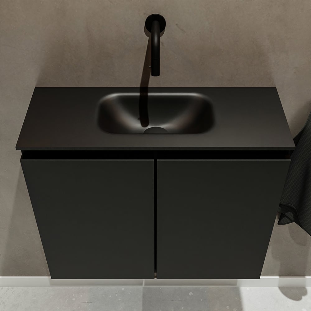 Mondiaz Ture 60cm toiletmeubel urban met wastafel urban midden geen kraangat