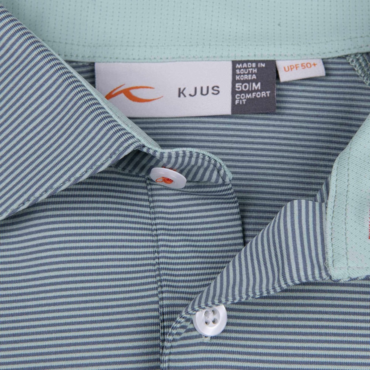 Soren Stripe Polo L/S Herre Mineral