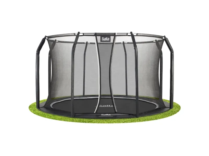 Salta Trampolin Royal Baseground Ø366 cm, sort inkl. sikkerhedsnet (805-801)