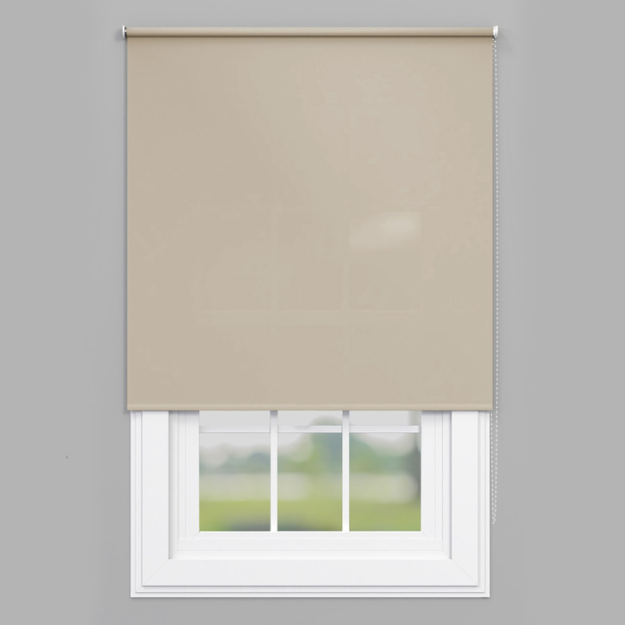 Rullegardin 140 x 175 cm beige transparent