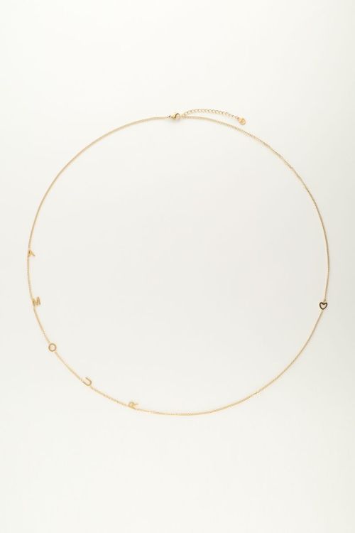 Ketting met amour letters