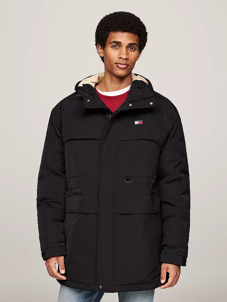 TOMMY JEANS Daunenjacke schwarz