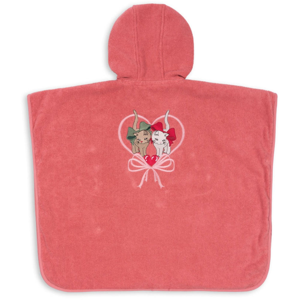 Køb Konges Sløjd Flamingo Plume Terry Poncho Embroidery GOTS