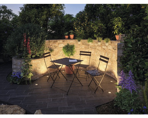 Paulmann Plug & Shine LED Inbouwspots Aanvullende Set IP65 3x2,5W 3x95 lm 3000K Vloerlamp Mini Zilver 230/24V 3 Stuks