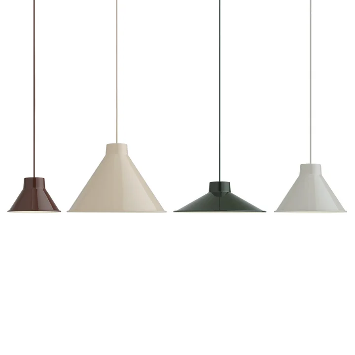 Muuto - Top Pendelleuchte LED, Ø 21 cm, deep red
