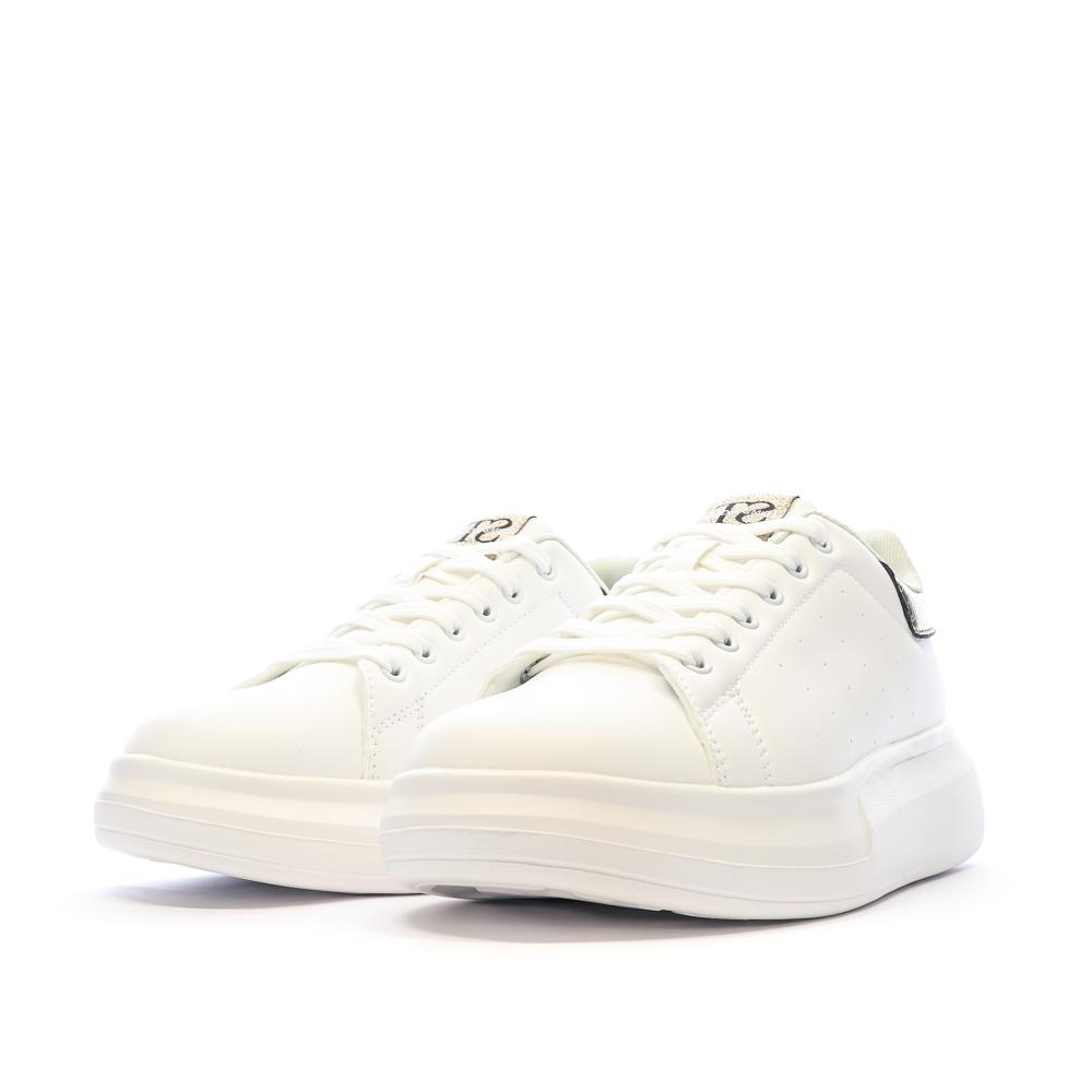 Teddy Smith Baskets Blanc/Or Femme Teddy Smith Gold Ladies