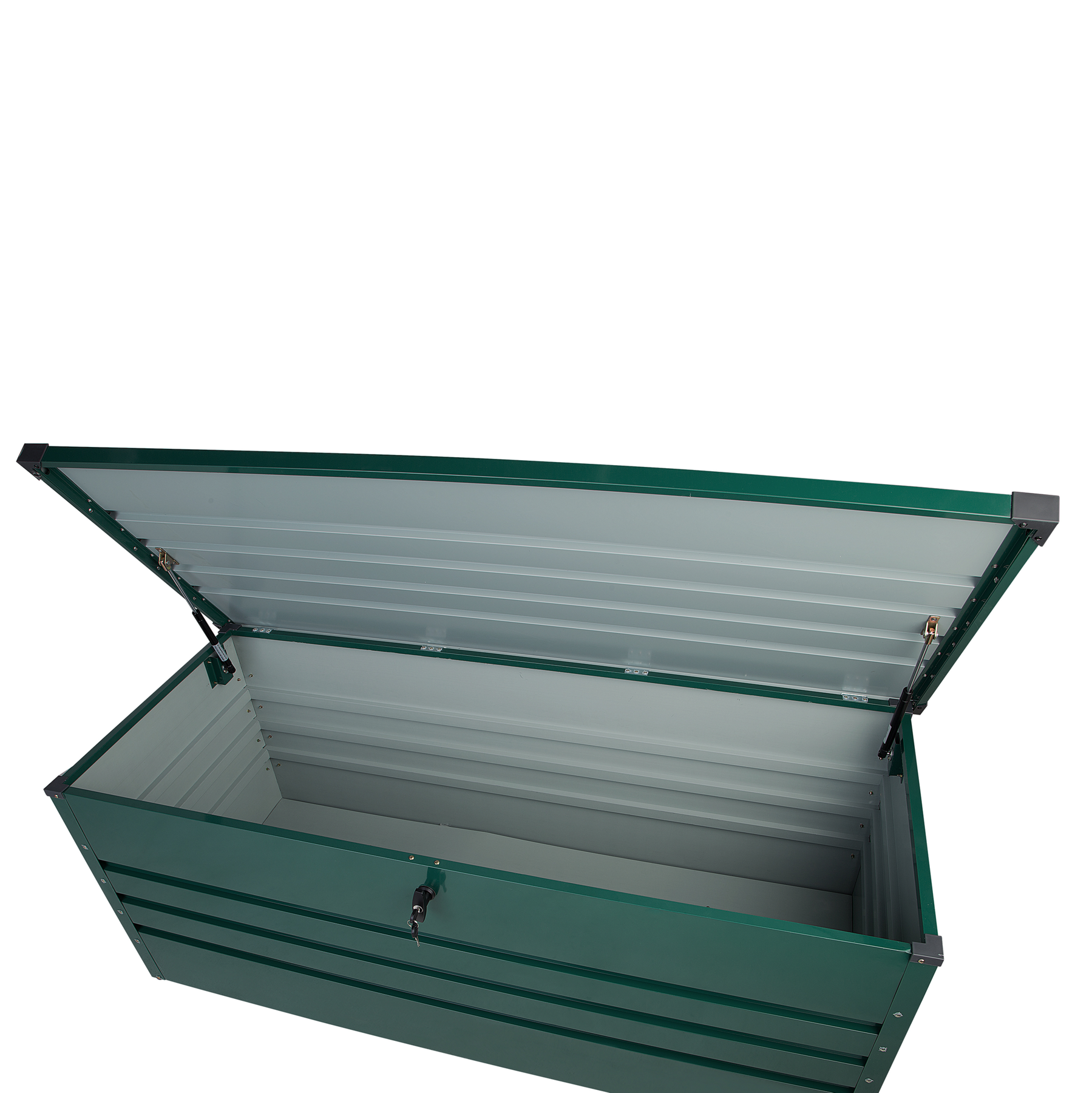 Beliani - CEBROSA L - Kussenbox - Donkergroen - Staal