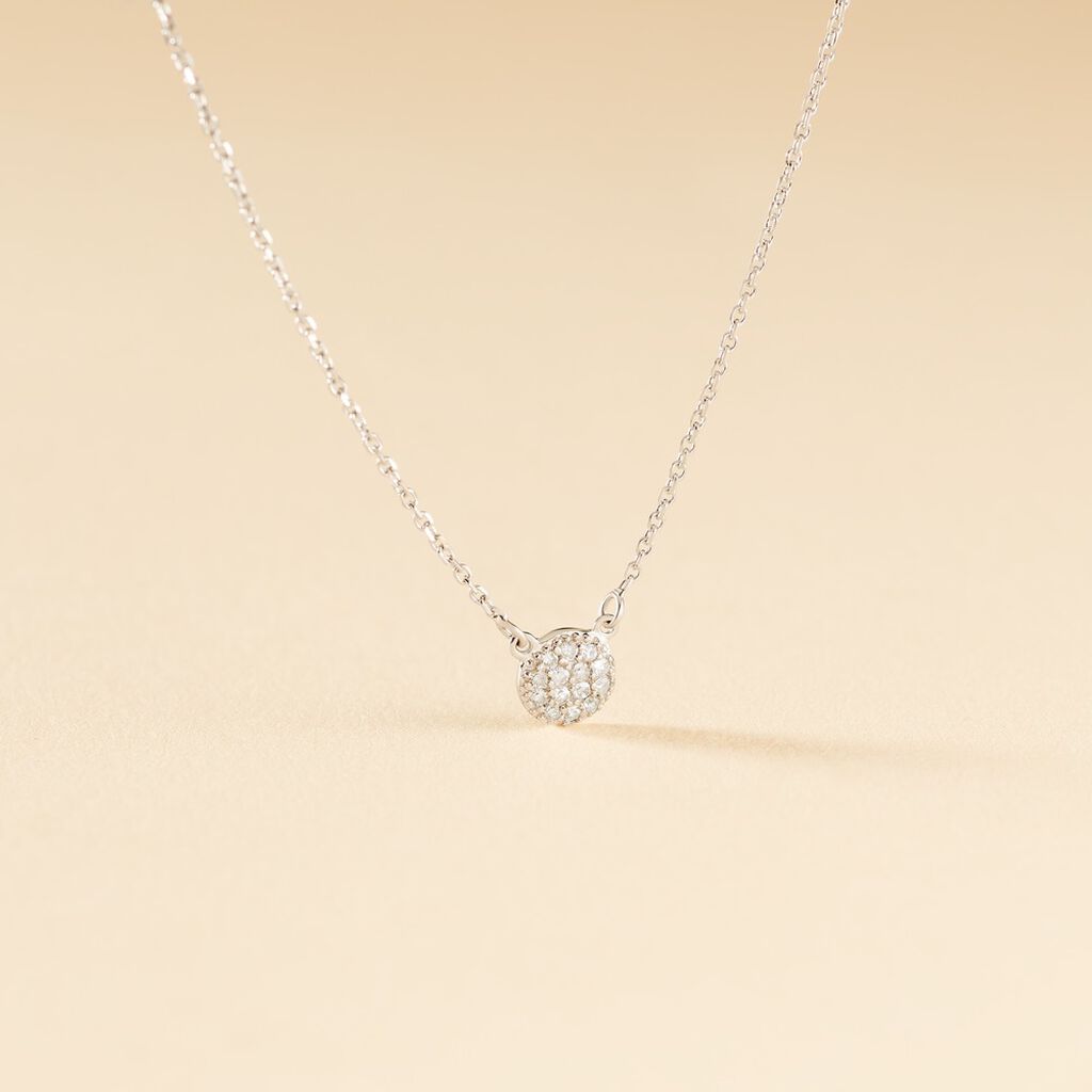 Collier Alias Or Blanc Diamant