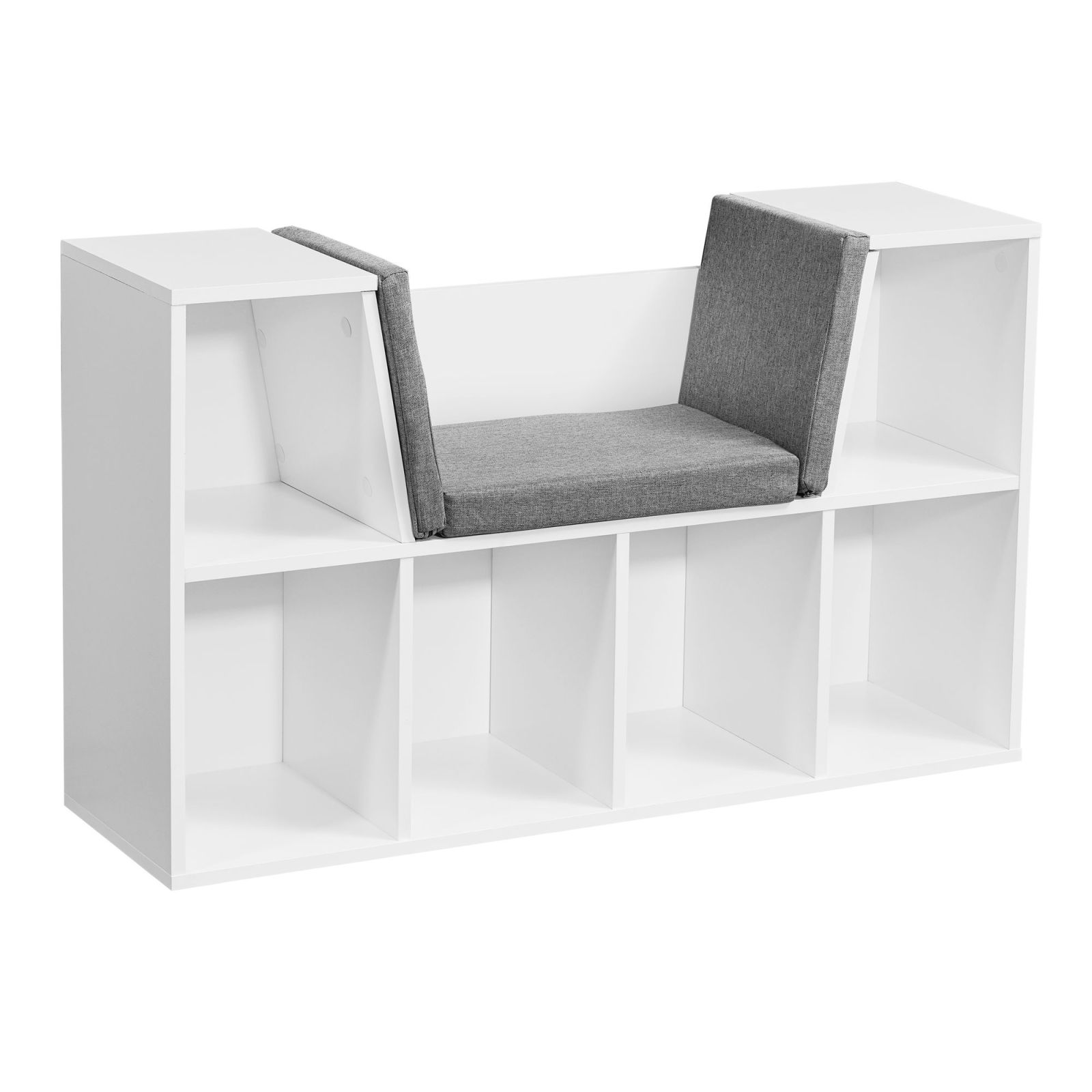 Regal - weiß - mit Sitzauflage - 101,5 cm