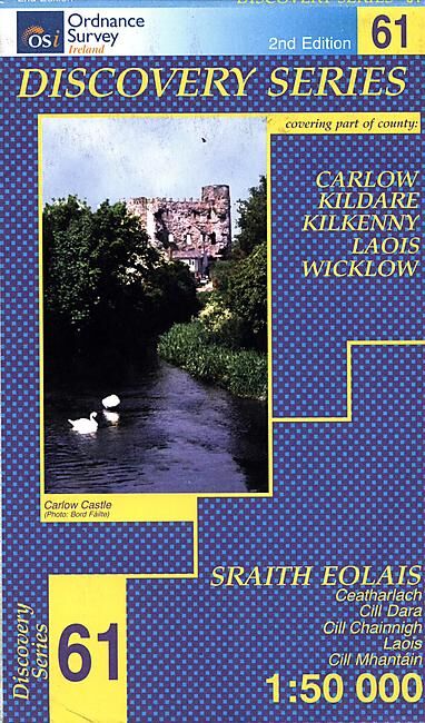 ORDNANCE SURVEY - 61 CARLOW IRLANDE 1 50 000