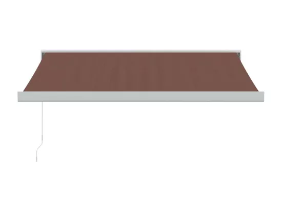 Auvent manuel rétractable marron 300x250 cm