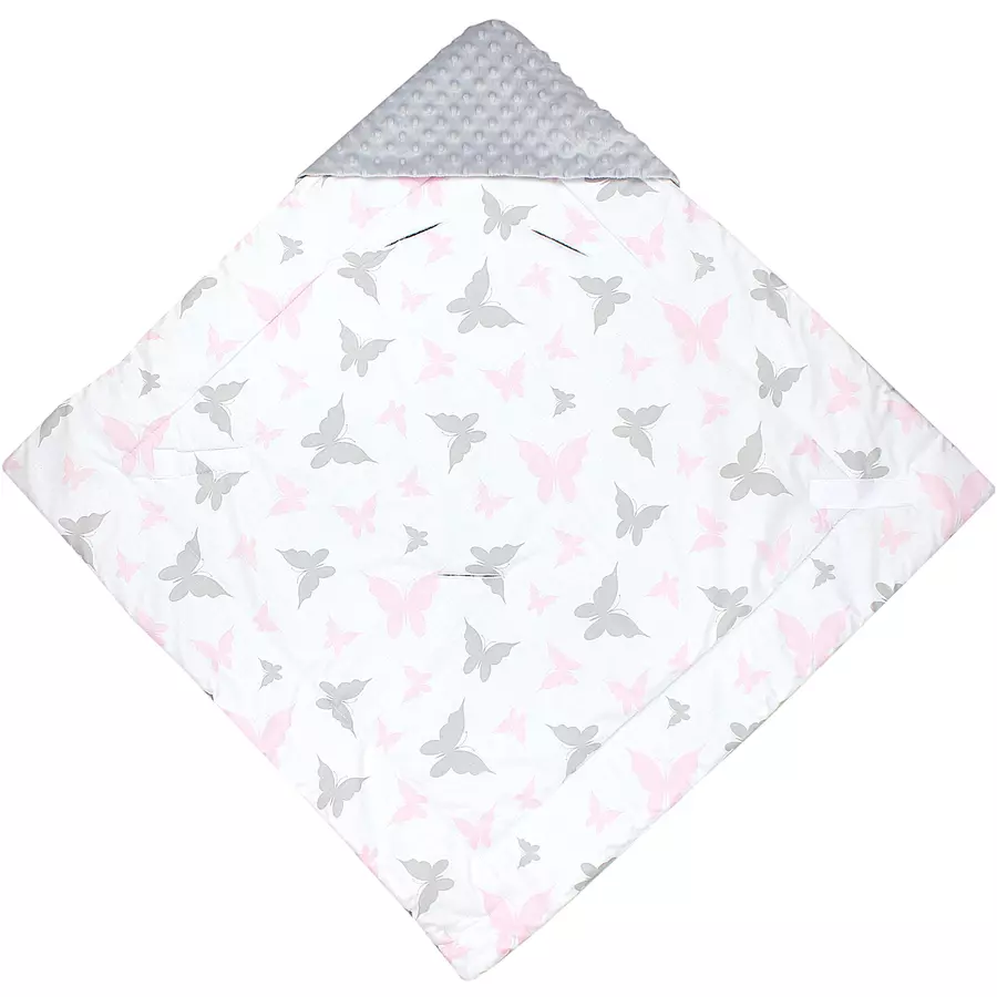 TupTam Baby Winter Einschlagdecke für Babyschale Wattiert rosa