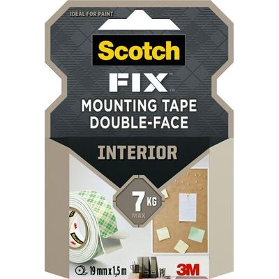 Scotch - Ruban de fixation - Mousse adhésive - 19 mm x 1,5 m