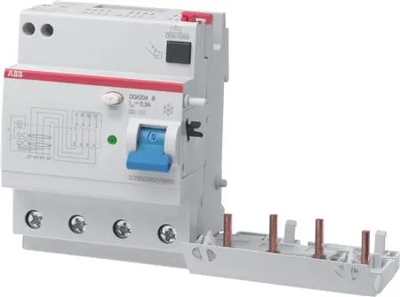ABB Fejlstrømsmodul DDA204 for Compact automatsikringer - 4 polet PFI 63 A 300 mA - Type B - Høj Immunitet