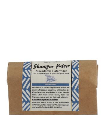 puremetics Shampoo Poeder Macadamia Hafermilch 50g