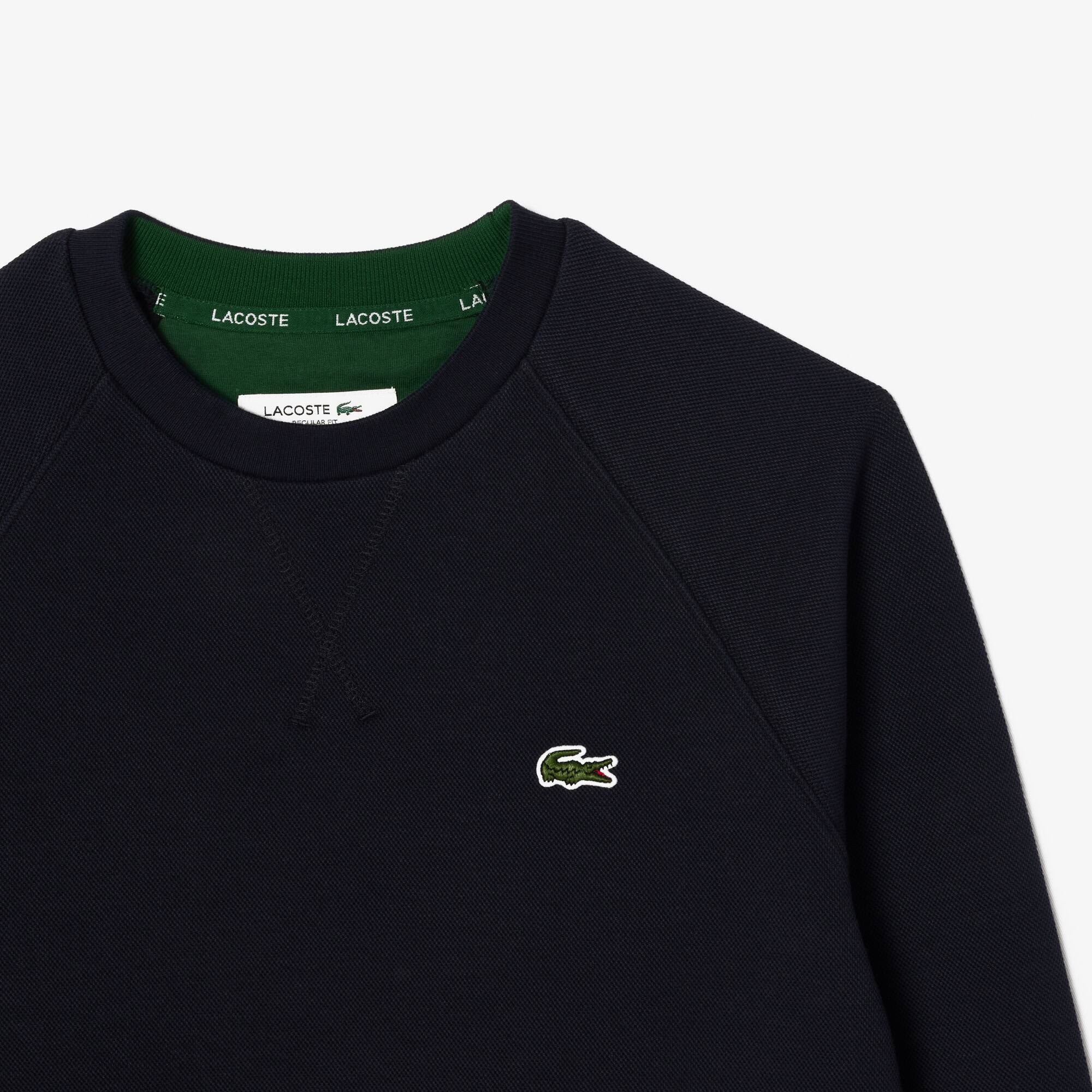 Double Face Piqué Sweatshirt Sweatshirts - Blau - Lacoste - Damen