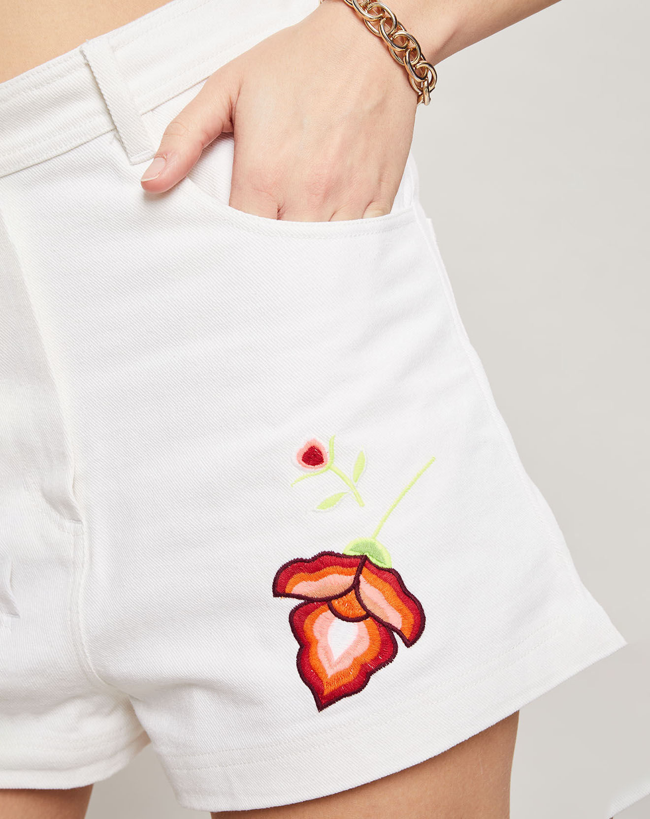Manoush Short brodé Amerinjean blanc