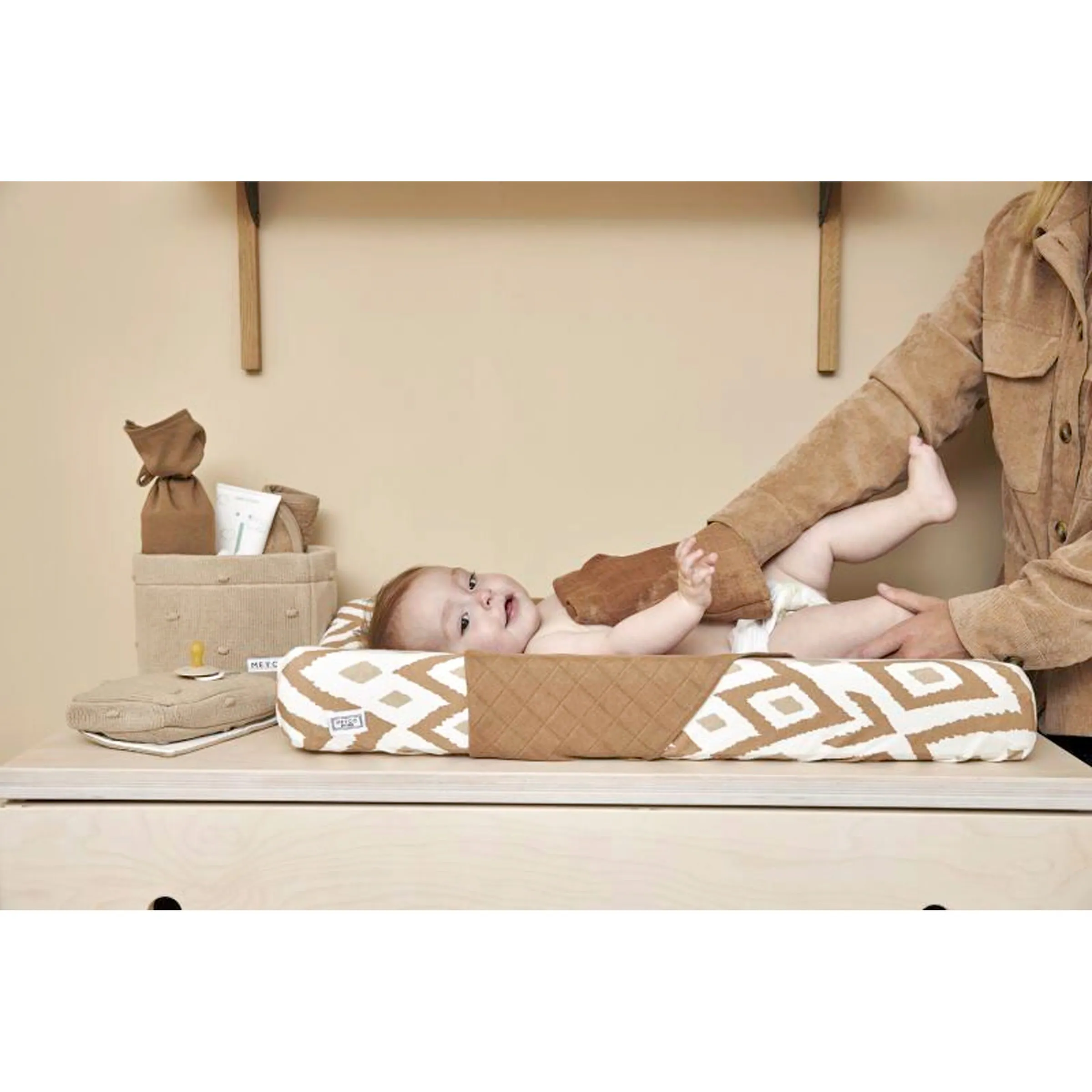 Meyco Baby 3er-Pack Mullwindeln 70x70 cm braun / Panther