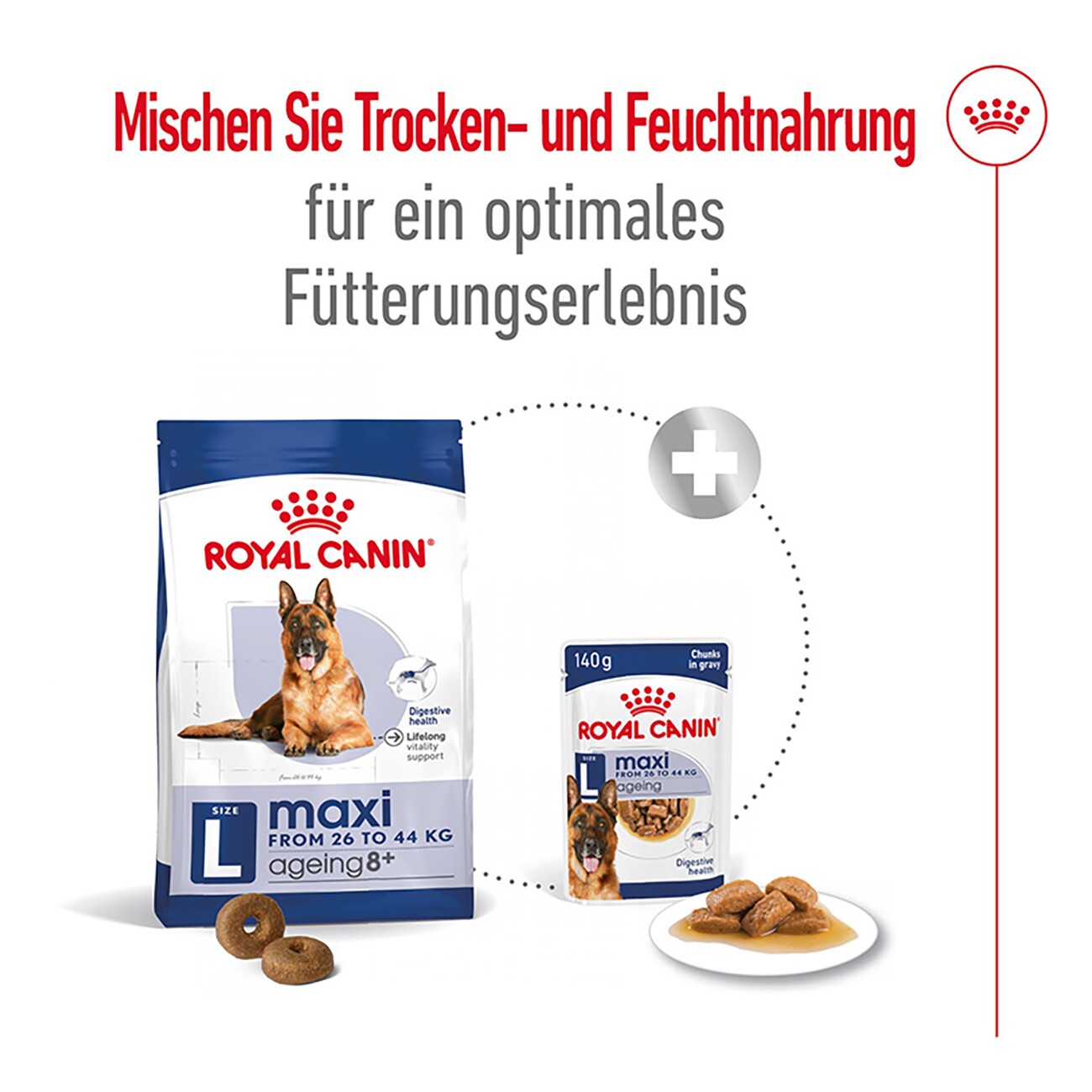ROYAL CANIN Maxi Ageing 8+ in Soße 10x140g