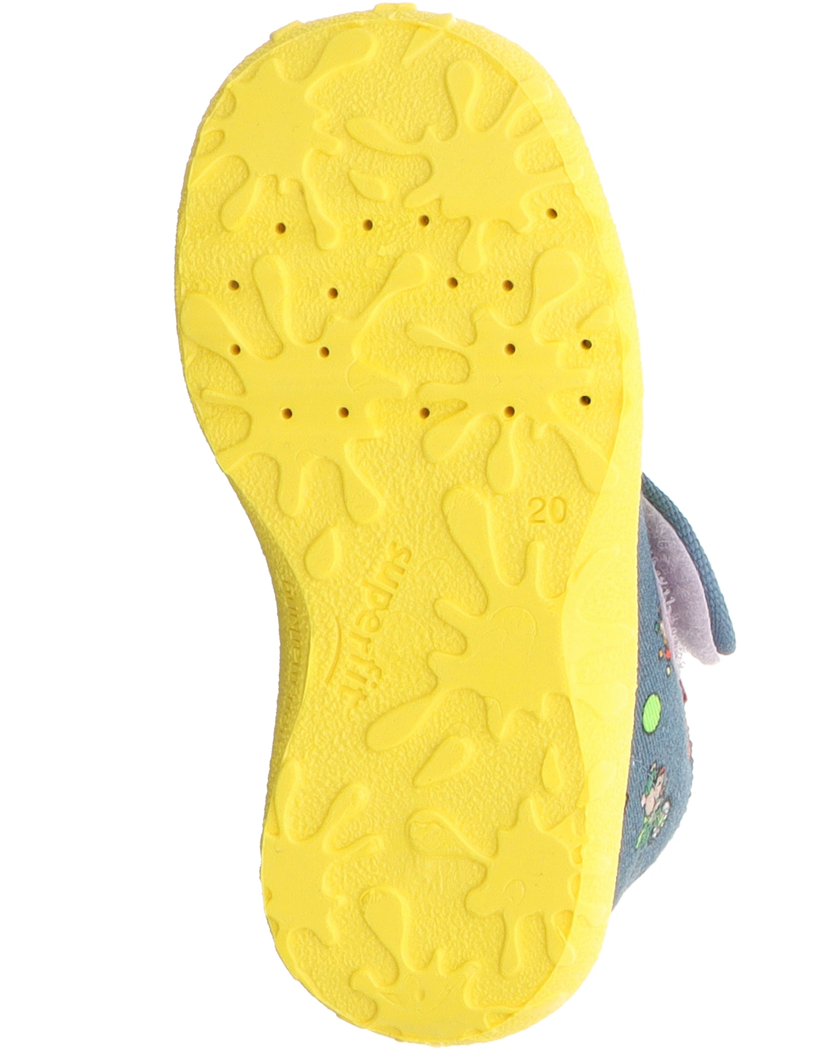 Klett-Hausschuhe SPOTTY - ARTISTIK in blau/gelb