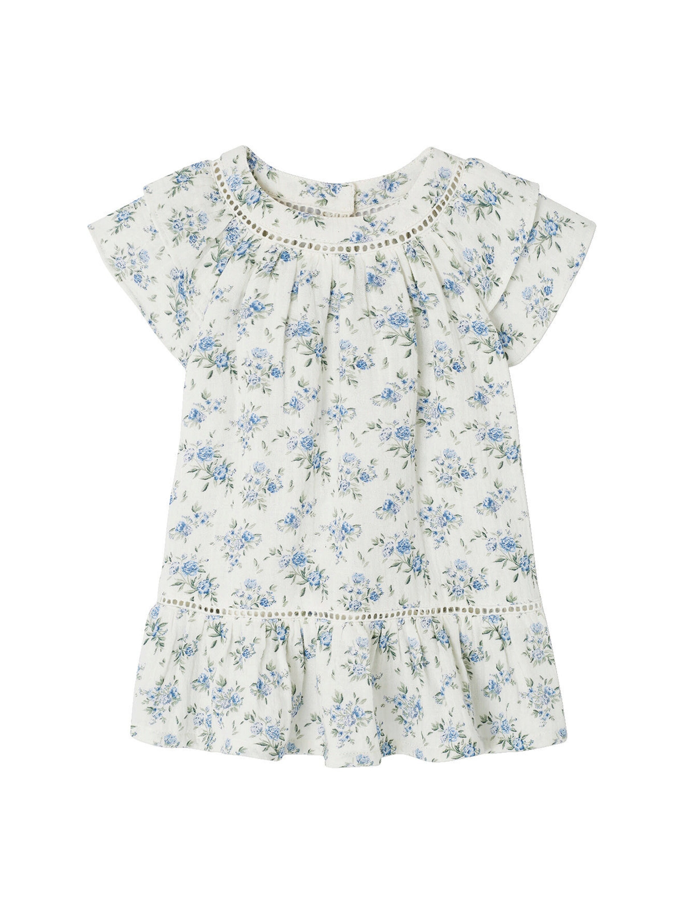 Vertbaudet Festliches Mädchen Baby Kleid wollweiß