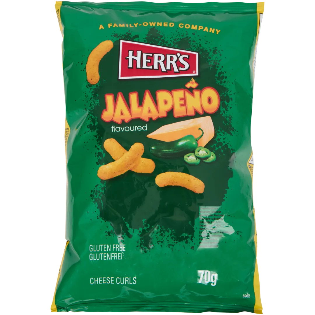 Herr's kaaschips Jalapeño 70 gram
