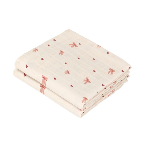 Cam Cam Copenhagen Bows Multi Doek - 2-pack - Muslin - GOTS