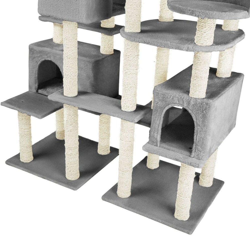 Arbre à chat 214 cm gris