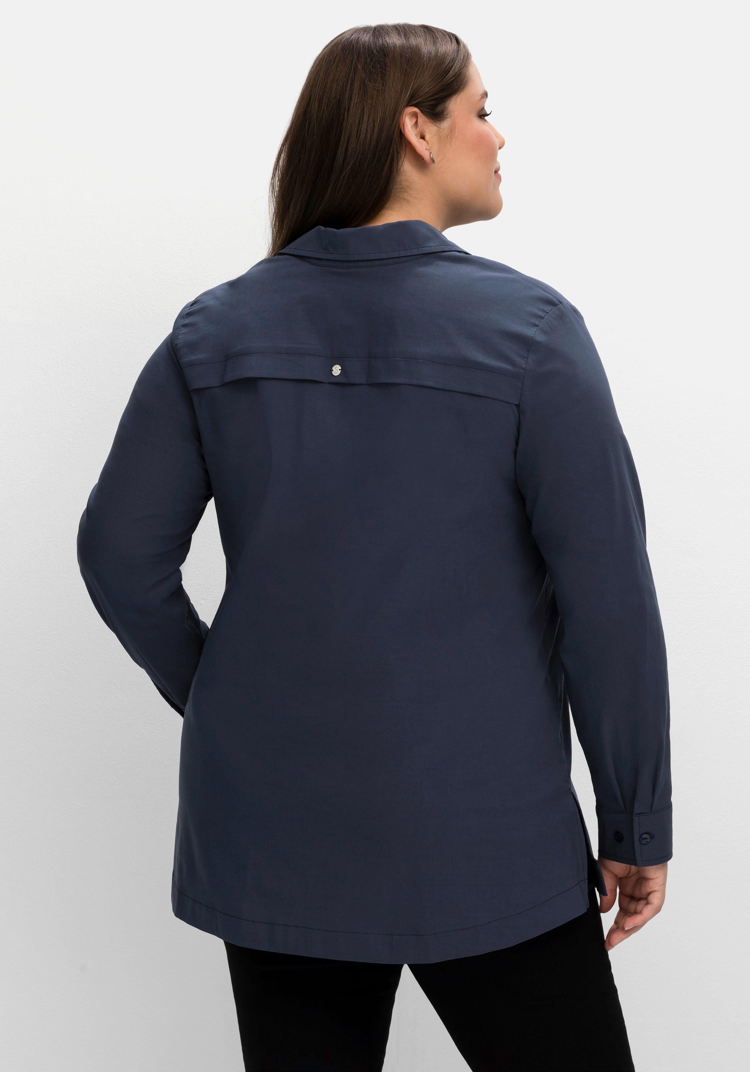 Hemdbluse mit verdeckter Knopfleiste