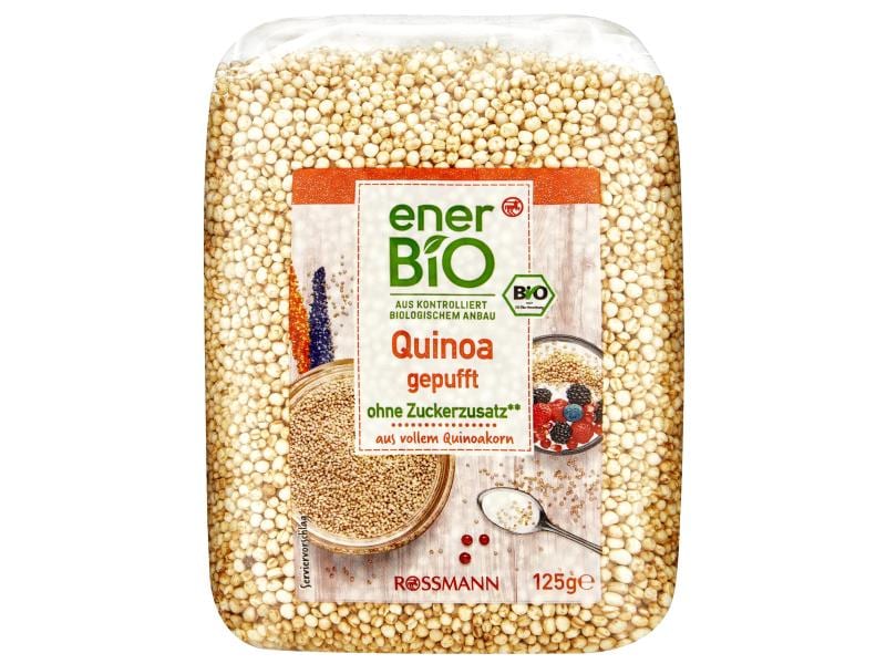 enerBIO Quinoa gepufft 125 g Knuspriger Alleskönner