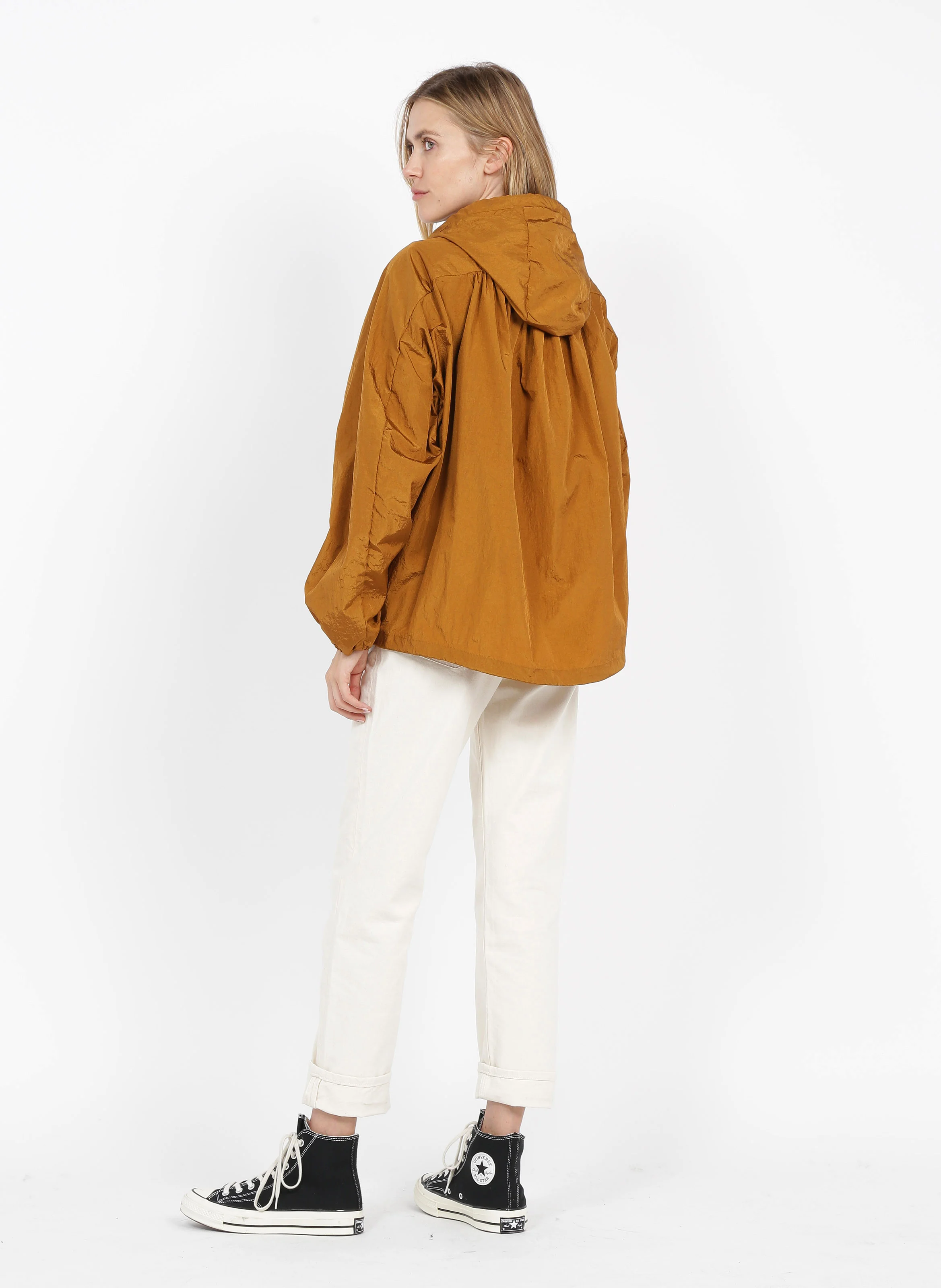 Parka à capuche en coton mélangé | Marron