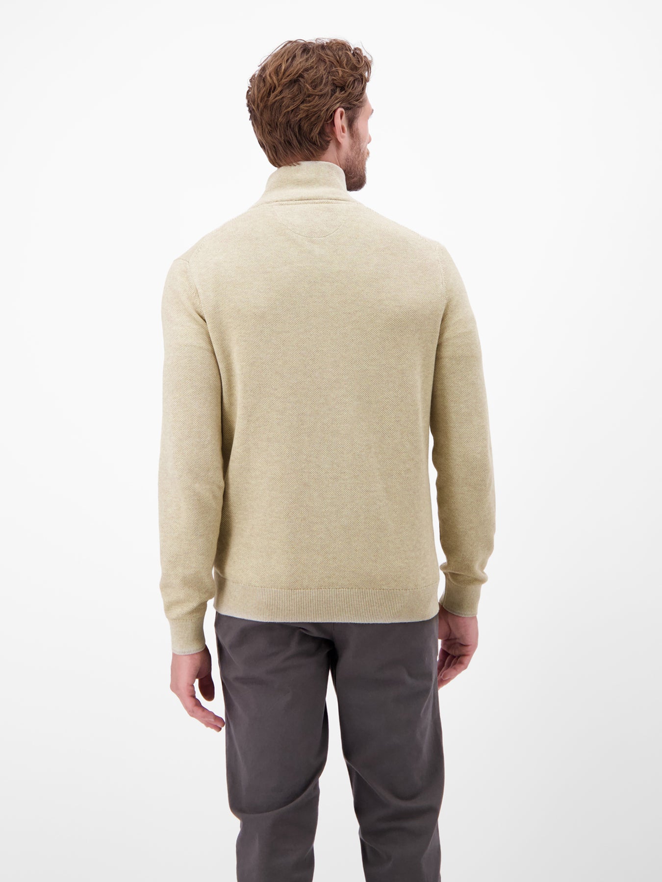 Melange-Strickjacke für Herren