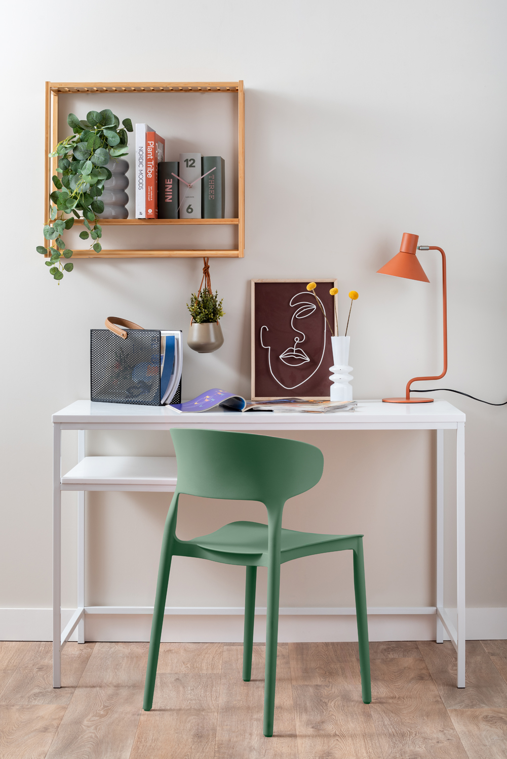 Dining chair Fain PP dark green