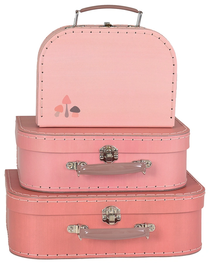 Spielkoffer MUSHROOM 3er-Set in rosa