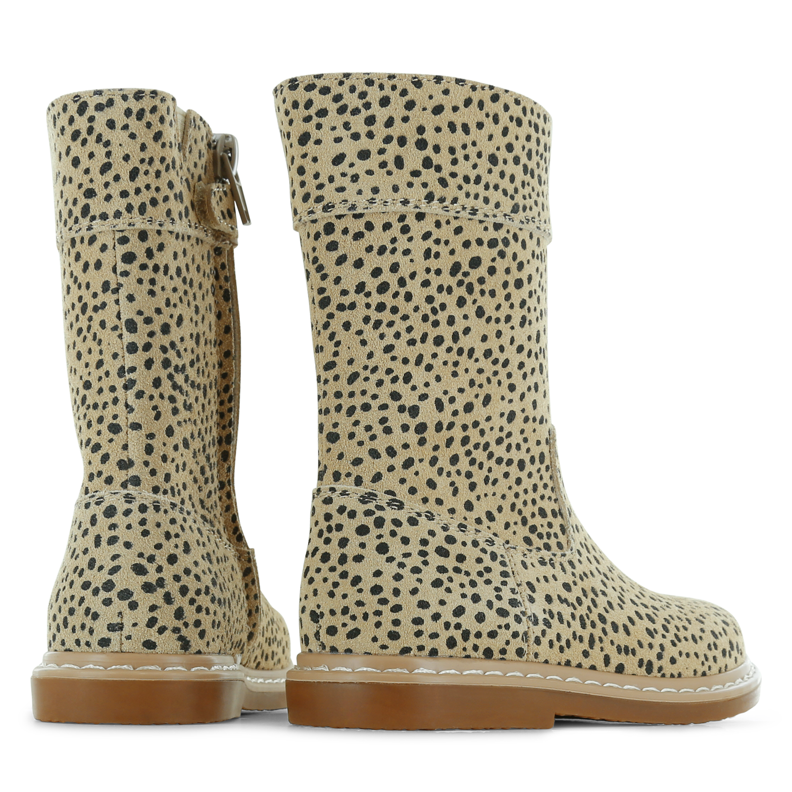 Shoesme slim-fit Stiefel beige mit schwarzem Punkt