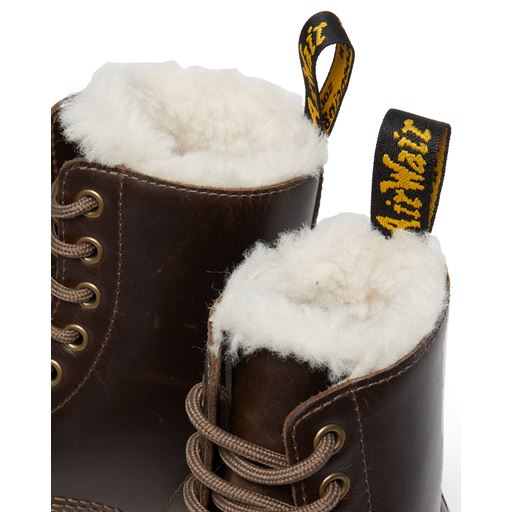 Dr. Martens 1460 Pascal Serena Støvler, Dark Khaki, 36