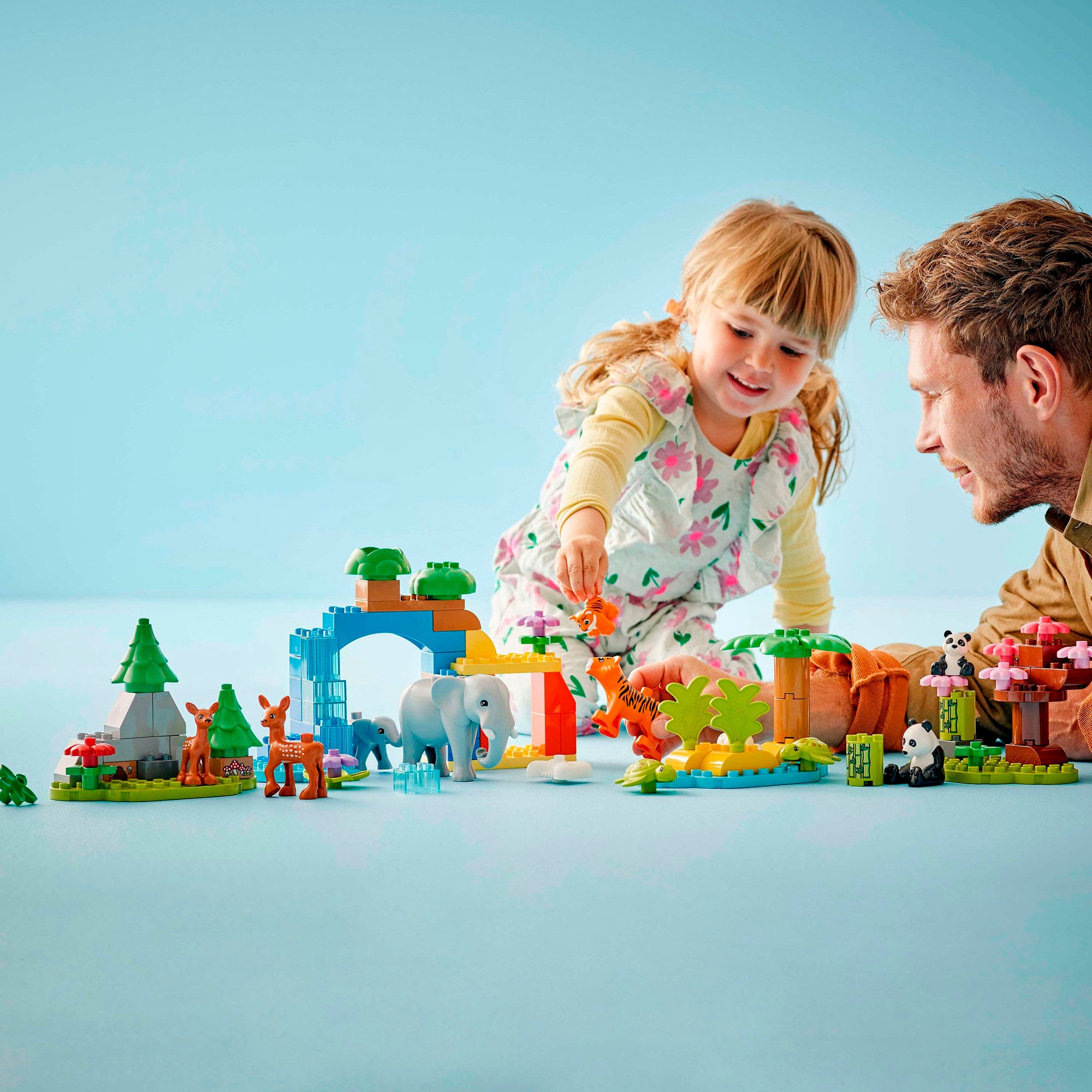 LEGO® Konstruktionsspielsteine »Wildtier-Familien 3-in-1-Set (10446), LEGO DUPLO Town« Made in Europe