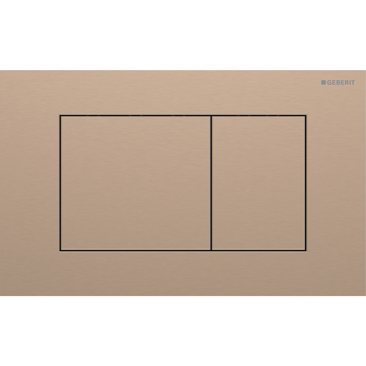 Geberit Sigma40 Square drukplaat geborsteld rosé goud met easy-to-clean coating