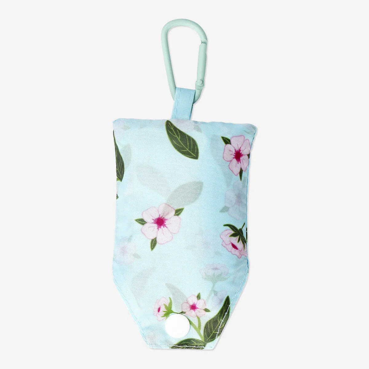 Blå foldbar taske med kirsebærblomster