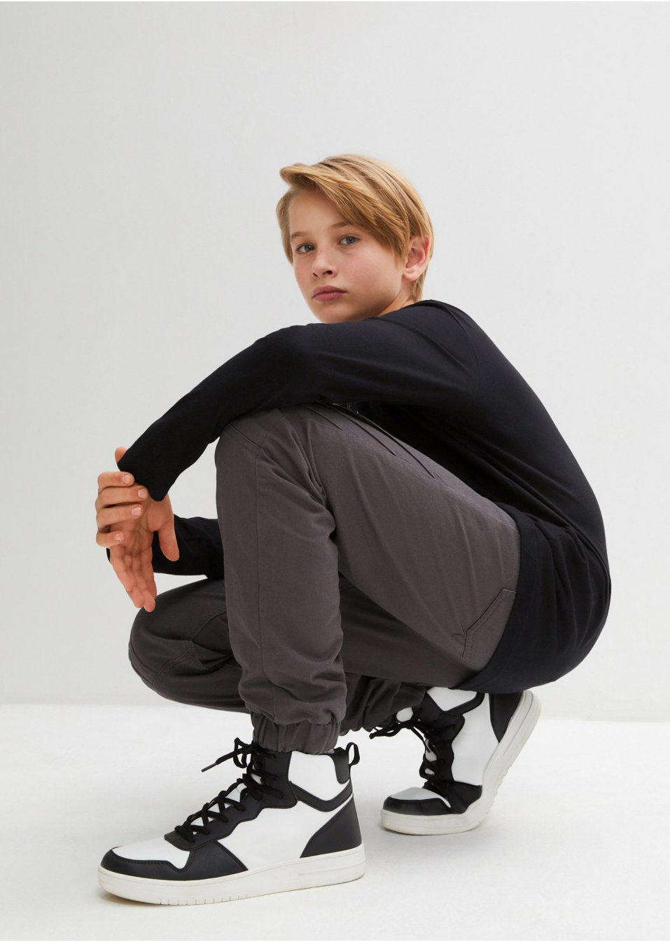 Pantalon thermo garçon taille extensible, Regular Fit