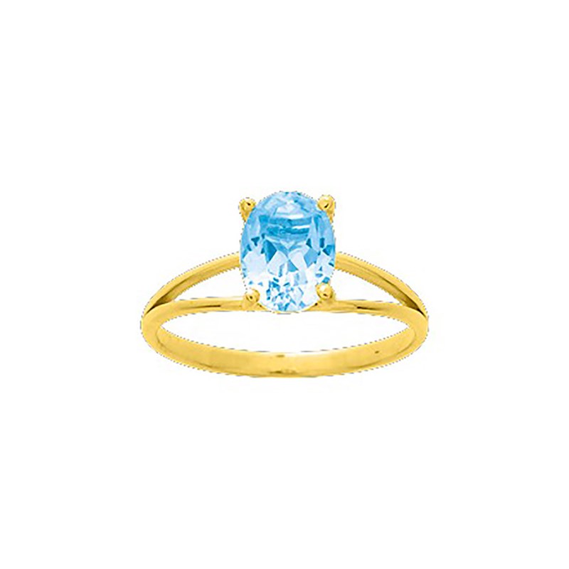 Bague Femme - topaze - Or 18 Carats
